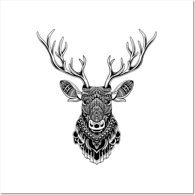 the Deer Wall Art by prastika